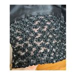 NWT Theia Black Taffeta Embroidered Mini Dress Sz. 6 Photo 4