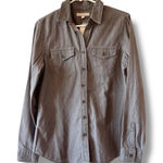 Banana Republic  Dark Gray Chambray Button Down Shirt Women's Size Small NWT! Photo 0