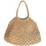 Ratton Beach Bag with Braided Handles Tan Photo 3