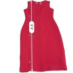Taylor Women's Sleeveless Zip Up Ribbed Midi Dress Fuschia Hot Pink Size 2 Photo 8
