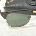 Ray-Ban  Unisex Clubmaster Classic Black Gold Trim Sunglasses Photo 1