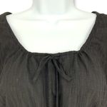 WAYF  Nordstrom | NWT | Small | Gauzy Semi-Sheer Black Long Sleeve Cropped Blouse Photo 1