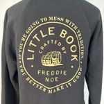 Little Book Bourbon Crafted by Freddie Noe Black Graphic Sweatshirt WomenMedium Size M Photo 3