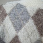 Mystree  Argyle Sweater - Cream, Brown, Gray Photo 3