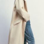 ZARA Cream Trench Coat Photo 2