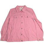 Quacker Factory Vtg Y2K Pink Rhinestone Embellished Cotton Denim Jacket S Photo 0