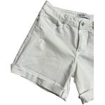 Just Black  Romeo white denim cuffed jean shorts Size 28 Photo 2