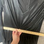 Adrianne Woman Size Large Black Metallic long sleeve romper‎ Photo 7