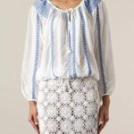 MELISSA ODABASH Patty Shoulder Detail Tunic Top White Size one side fits all Photo 1