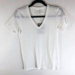 Everlane Womens The Organic Cotton V-Neck T Shirt Top White XS Photo 2