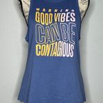 Nike MEDIUM Dry-Fit Warning Good Vibes Can Be Contagious Athletic Tank Top Photo 10