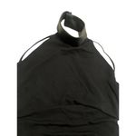 Helmut Lang Turtleneck Faux Leather Dress in Black XSmall New Womens Midi Jersey Photo 5