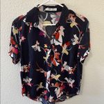 Obey  Women’s Button Up Floral Top Small Photo 0