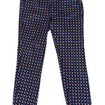 Zara Basic Women's Blue Geometric Print Pants Trousers US 10 EU 42 Photo 0