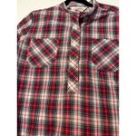 Davy Taylor Women's Plaid Long Sleeve Collared Shirt Size 12‎ Red Multi Photo 3