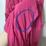 Amanda Wakeley Deep V Long Maxi Dress Pink Gown Women’s Size L Flawed Size L Photo 12