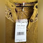 Free People  Eazy Breezy Henley Lace Knit Thermal Long Sleeve Top S Photo 1