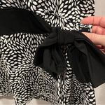 Cute Carole Little black white faux wrap tie babydoll flowy top Size L Photo 5