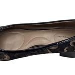 Bandolino  Size 7.5 Business Style Floral Square Toe Slip On Black Gold Heels Photo 10