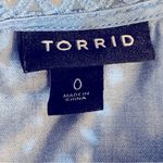 Torrid  Flutter Blouse Medium Wash Denim Size 0 = Size L/12 Photo 10