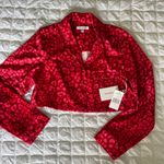 Good American Red Satin Pjs In Leopard Photo 8