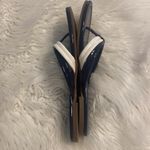 J. McLaughlin  Blue and White Sandals Classic Thong Style size not available Photo 5