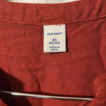 Old Navy Petite Lightweight Rust Orange Long Sleeve Slim Jumpsuit Photo 1