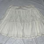 Arizona Jeans Y2K Vintage Low Rise L White Sequin Embellished Knee Length‎ Skirt Photo 8