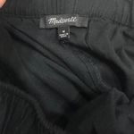 Madewell Signature Poplin Pull-On Pants Black Wide Leg Elastic Waist Coastal Med Photo 8