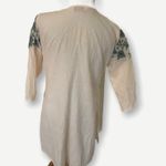 Angel Biba Biba Beige Green Orange Embroidery Tunic Top  Photo 1