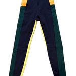 Sweaty Betty  Power 7/8 length navy/ green color block leggings sz 4-6 Photo 0