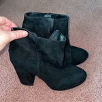 Call it spring Like new high heel booties ! Black suede Photo 2