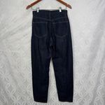 Uniqlo  Peg Top High Rise Relaxed Tapered Fit Dark Washed Jeans Womens‎ Size 25 Photo 5