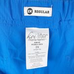 Koi 734 Women's Lite Energy Elastic Waist Cargo Pocket Scrub Pant Blue Size 2X Photo 5