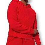 EleVen M Red Ribbed Hoodie Golf Tennis Pullover Stretch Athleisure Lounge NWT Size M Photo 0