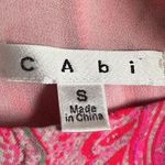 CAbi Pink Paisley Jubilee Sleeveless Blouse Preppy Resortwear Vacation Summer Photo 2