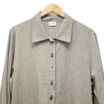 Vermont Country Store Beige Lagenlook Tunic Smock Tan Brown Plaid Size Medium Photo 3