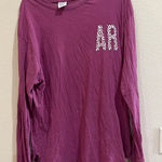 Royce Brand  Arkansas AR Maroon‎ Long Sleeve T Shirt Womens XL Cotton Photo 0