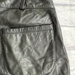 Lot 78 Italian Leather cuffed biker shorts alt style rock Black Size 29 Photo 6