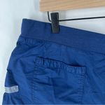 a.n.a  Size 16 Lightweight Stretch Cotton Navy Blue Drawstring Waist Shorts Photo 8