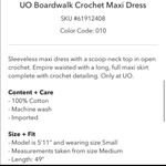 Urban Outfitters UO Boardwalk Crochet Maxi Dress size M Photo 5