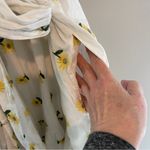 Forever 21 + White Embroidered Sunflower Baby Doll Tiered Sun Dress Size 1X Photo 4