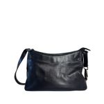 Etienne Aigner  Black Leather Shoulder Bag Purse Silver Hardware Everyday Purse Photo 1