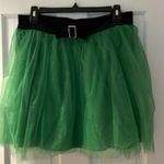love on a hanger NWOT  Green Holiday Tulle Velvet Skirt Size Medium Photo 0