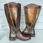 Sesto Meucci  Tall Boots Brown Italian Leather Women's Size 5M Equestrian Riding Photo 6