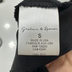 Vintage Graham & Spencer Black Silk Rhinestone Cami Top, Size S Photo 6