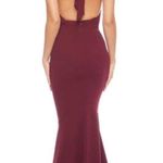 Dress the Population Camden Mermaid Hem Evening Gown Maxi Burgundy S Photo 1
