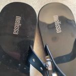 Melissa  Black Love Lip Li Studded Coastal Goth Minimalist Jelly Sandals 6 Photo 4