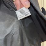 Amanda Smith  Petites Black Wool Jacket Blazer Women’s Size 8P fur collar Photo 6