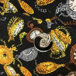 Vintage Blazer Quirky Clocks Alice in Wonderland White Rabbit Halloween Costume Black Size M Photo 7